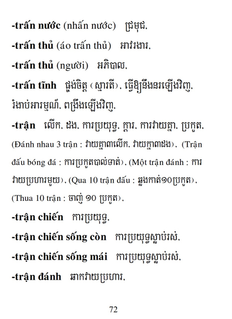 Từ điển Việt Khmer