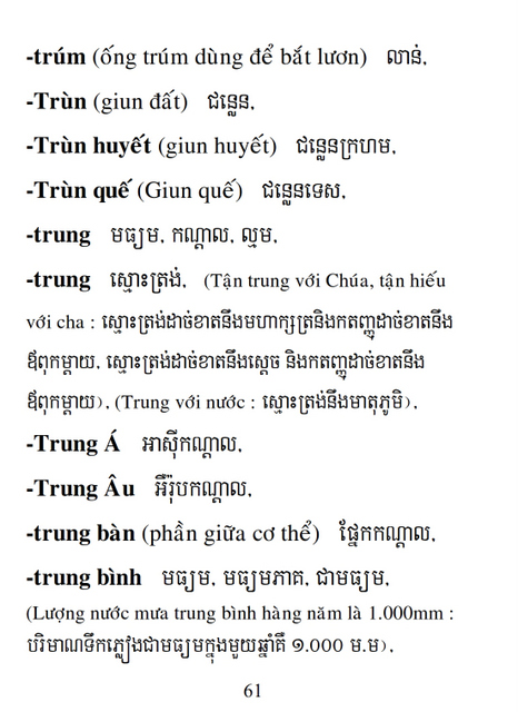 Từ điển Việt Khmer