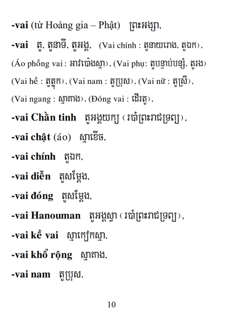 Từ điển Việt Khmer