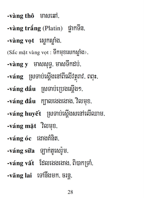 Từ điển Việt Khmer