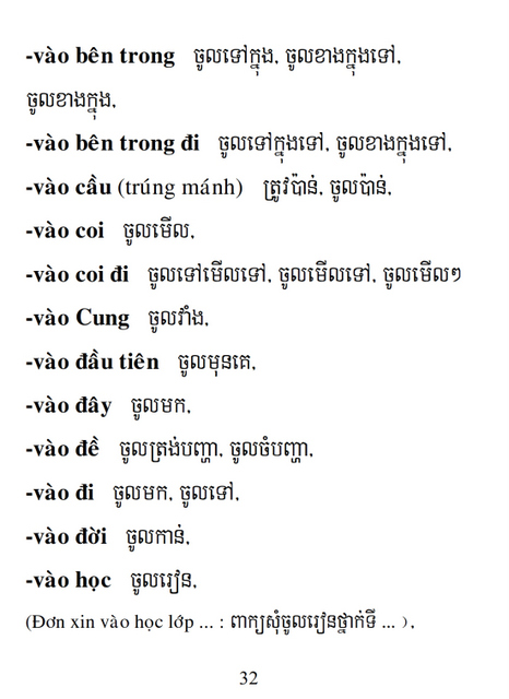 Từ điển Việt Khmer