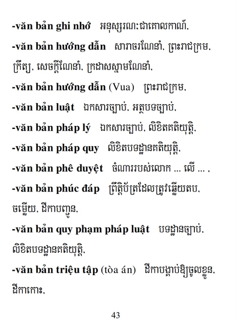 Từ điển Việt Khmer