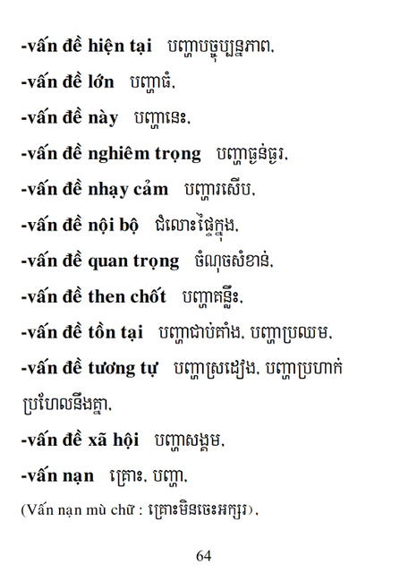 Từ điển Việt Khmer