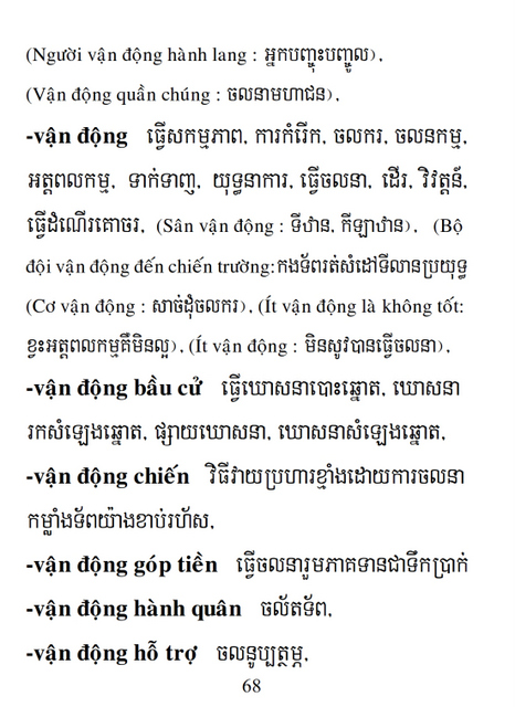 Từ điển Việt Khmer