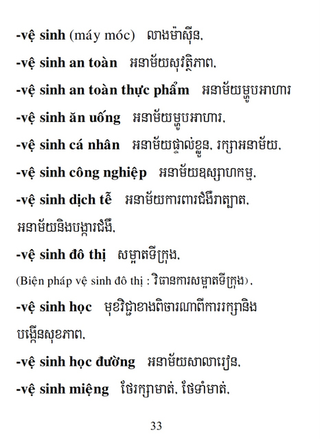 Từ điển Việt Khmer