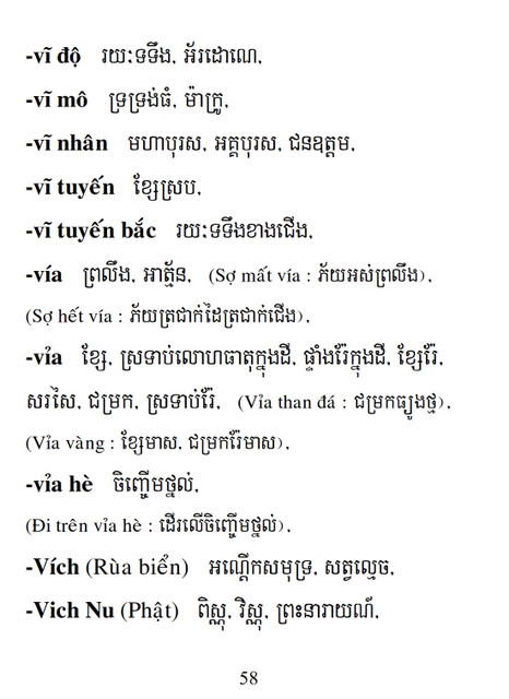 Từ điển Việt Khmer