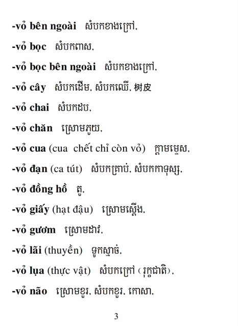 Từ điển Việt Khmer