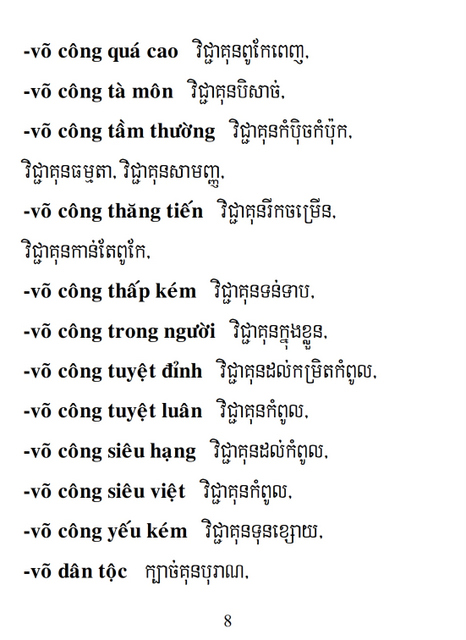 Từ điển Việt Khmer