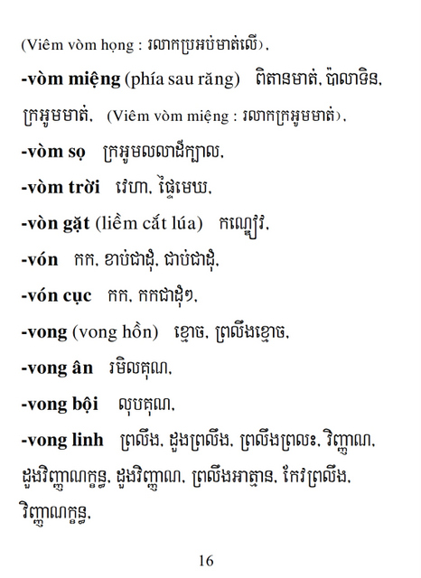 Từ điển Việt Khmer