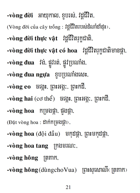 Từ điển Việt Khmer