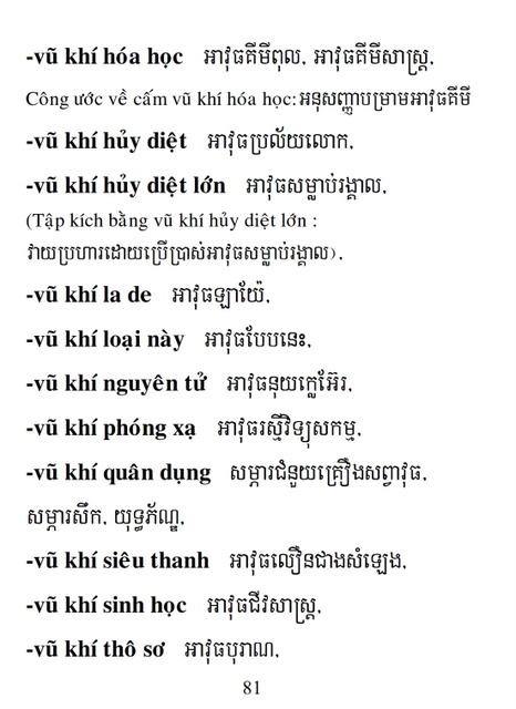 Từ điển Việt Khmer