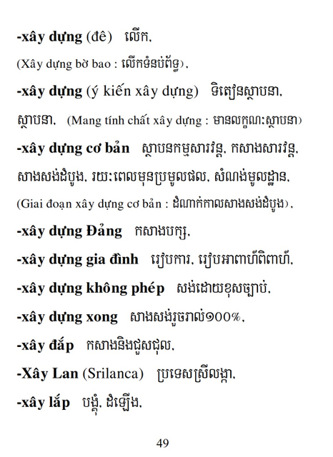 Từ điển Việt Khmer