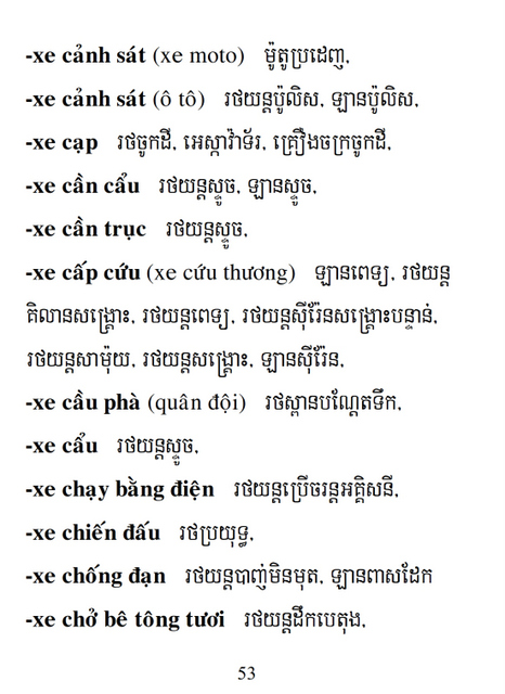 Từ điển Việt Khmer