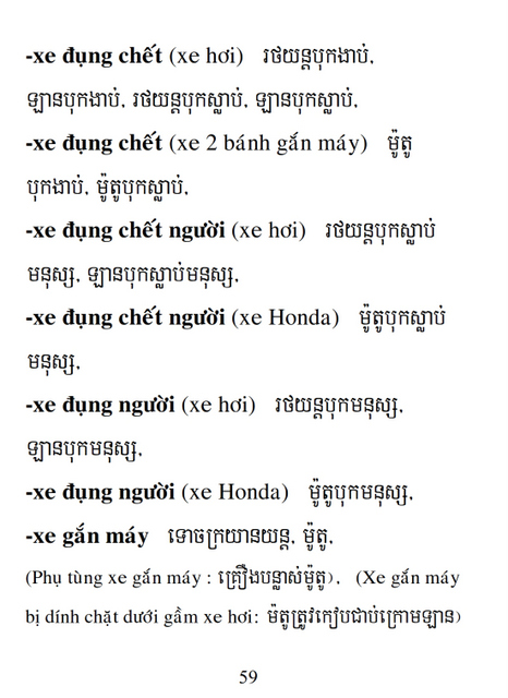 Từ điển Việt Khmer