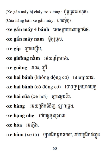 Từ điển Việt Khmer