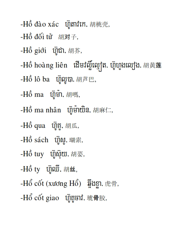 Từ điển Việt Khmer