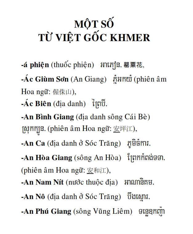 Từ điển Việt Khmer