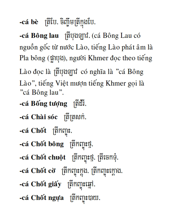 Từ điển Việt Khmer