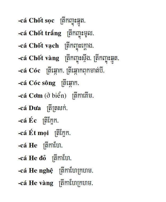 Từ điển Việt Khmer