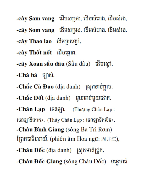 Từ điển Việt Khmer