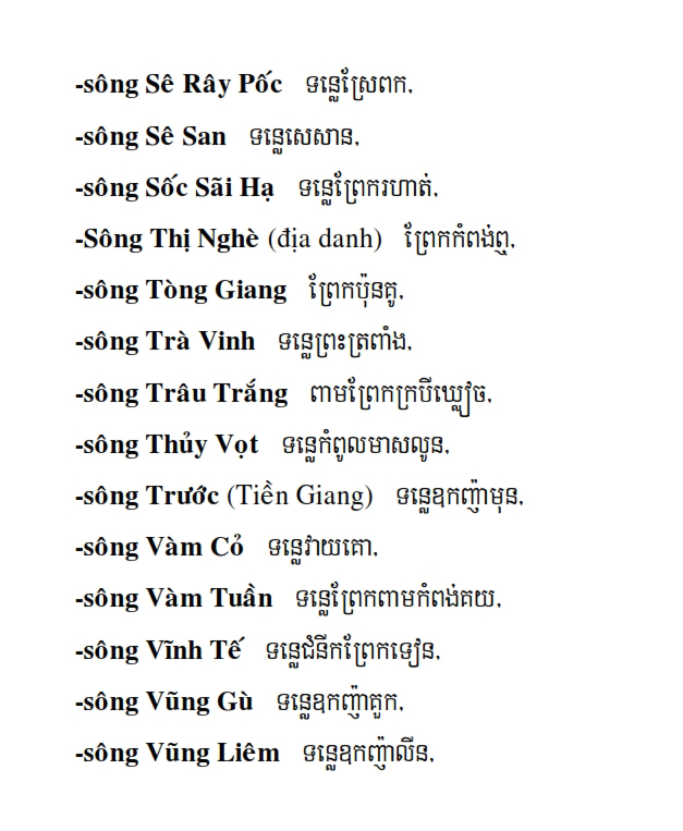 Từ điển Việt Khmer