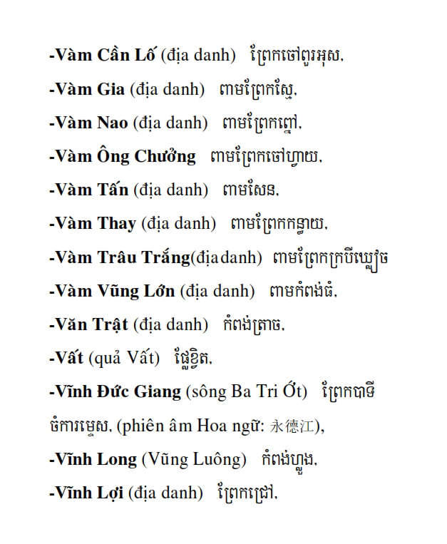 Từ điển Việt Khmer