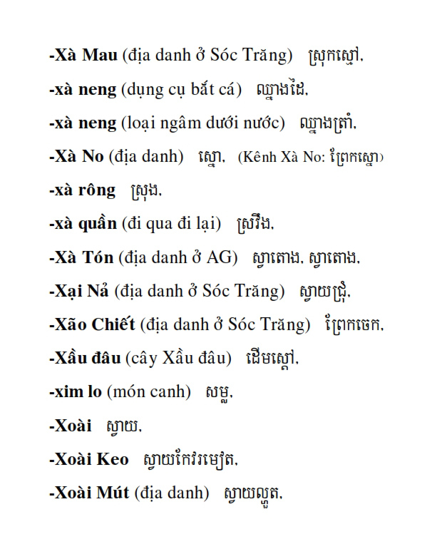 Từ điển Việt Khmer